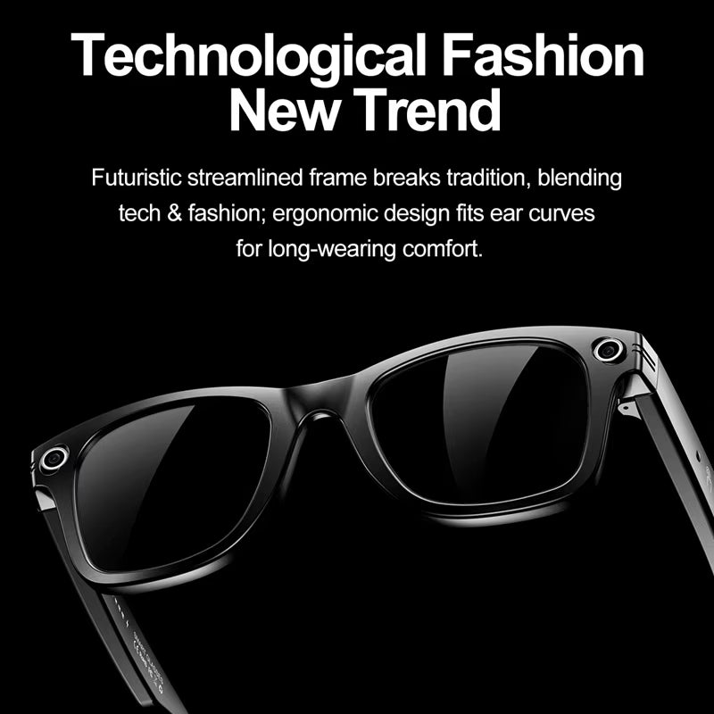 AI Smart Glasses W600 for Photography Object Recognition Video Recording Bluetooth Music Calling AI Recognition Translation